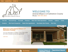 Tablet Screenshot of animalalliancetx.org